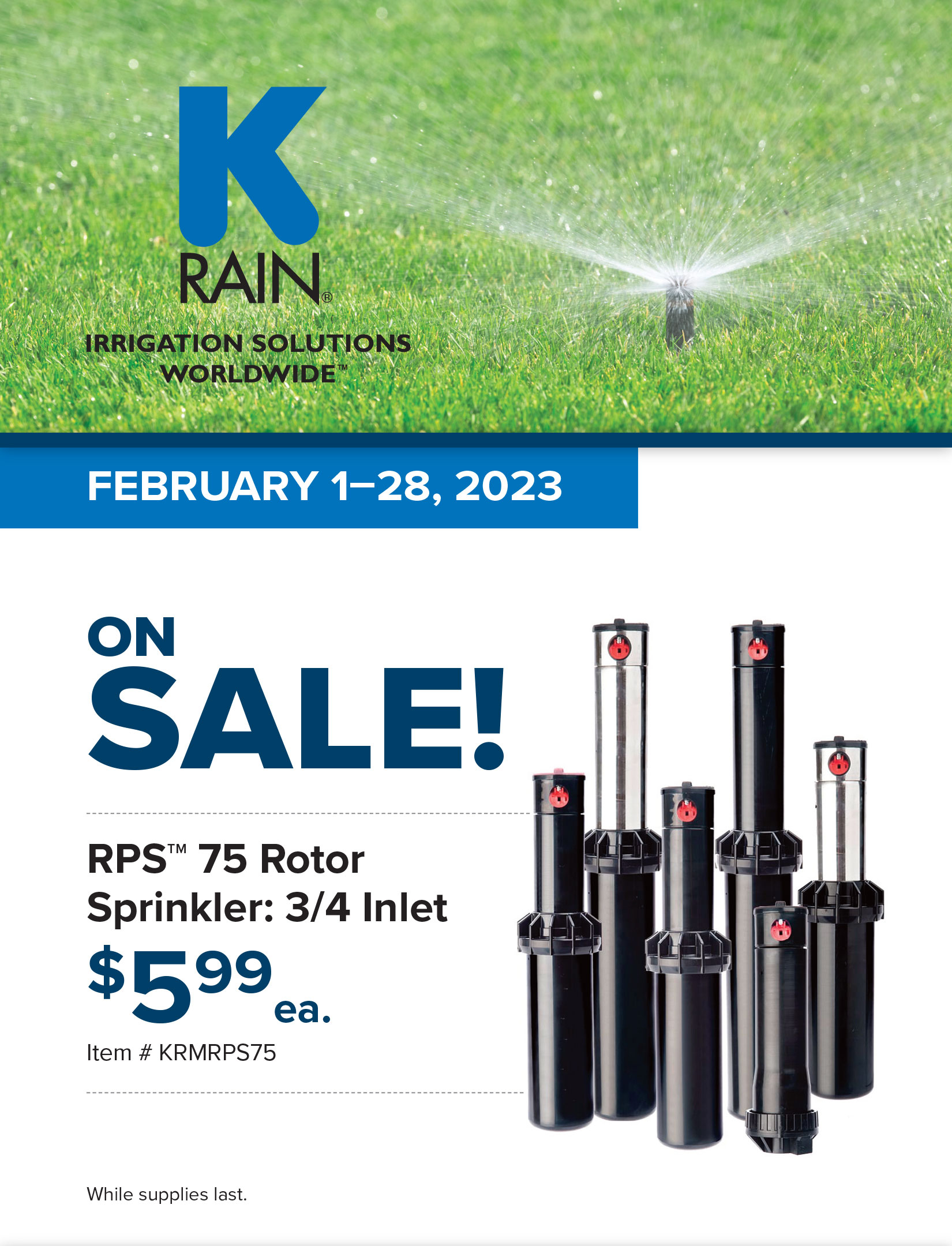Promotions North Florida Irrigation Equipment