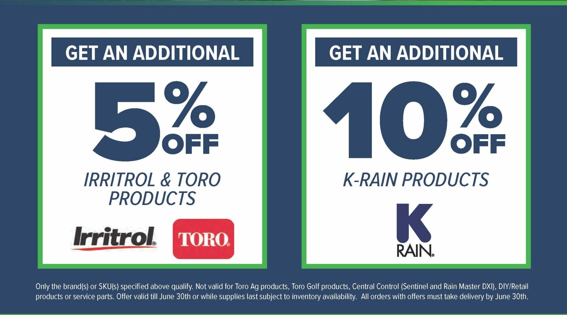 Promotions North Florida Irrigation Equipment